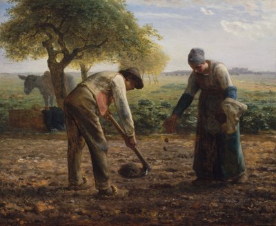 Plantadores De Batata de Jean Francois Millet